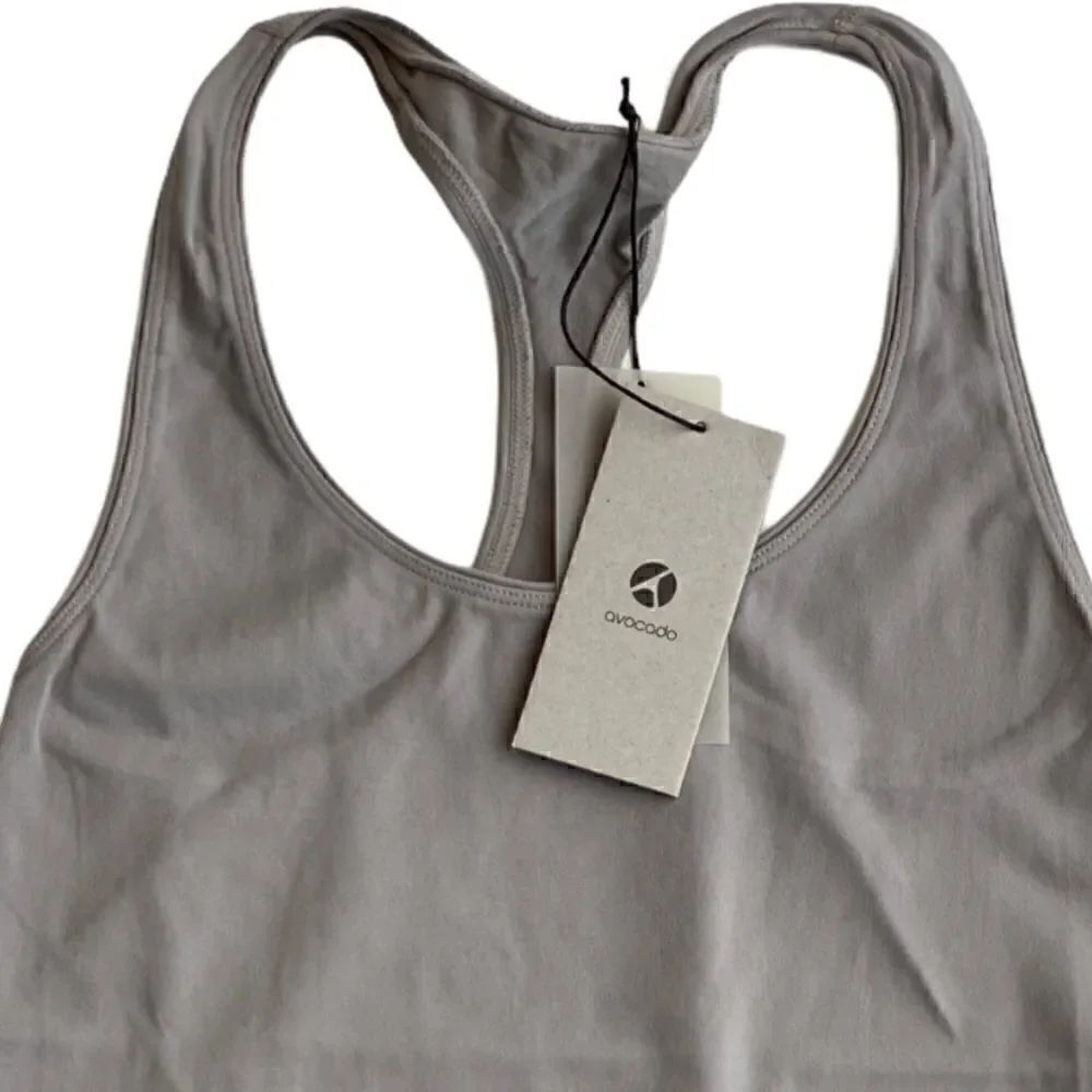 Avocado Activewear Workout Top Tank Beige - Picture 7 of 9